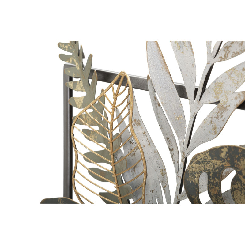 Panneau mural VASO – Une œuvre en fer au charme délicat (54 x 6,4 x 62,9 cm)