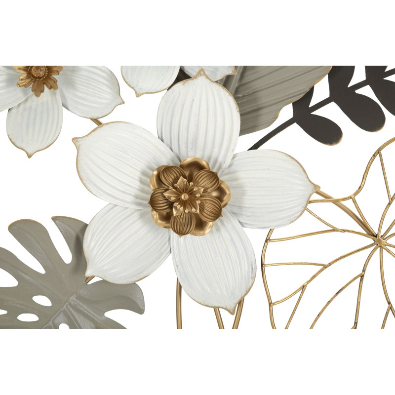 Panneau mural BOUQ – L’art floral revisité en métal (71 x 4 x 96,5 cm)