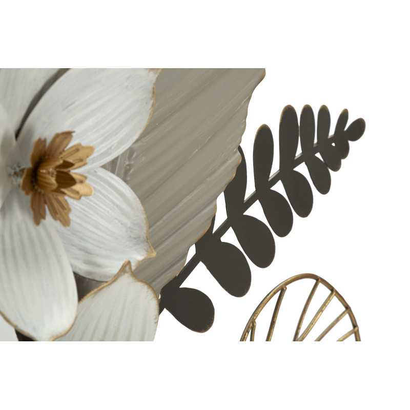 Panneau mural BOUQ – L’art floral revisité en métal (71 x 4 x 96,5 cm)