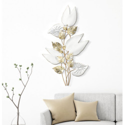 Panneau mural PAS – L’élégance minimaliste du fer travaillé (52,7 x 5,7 x 90,8 cm)