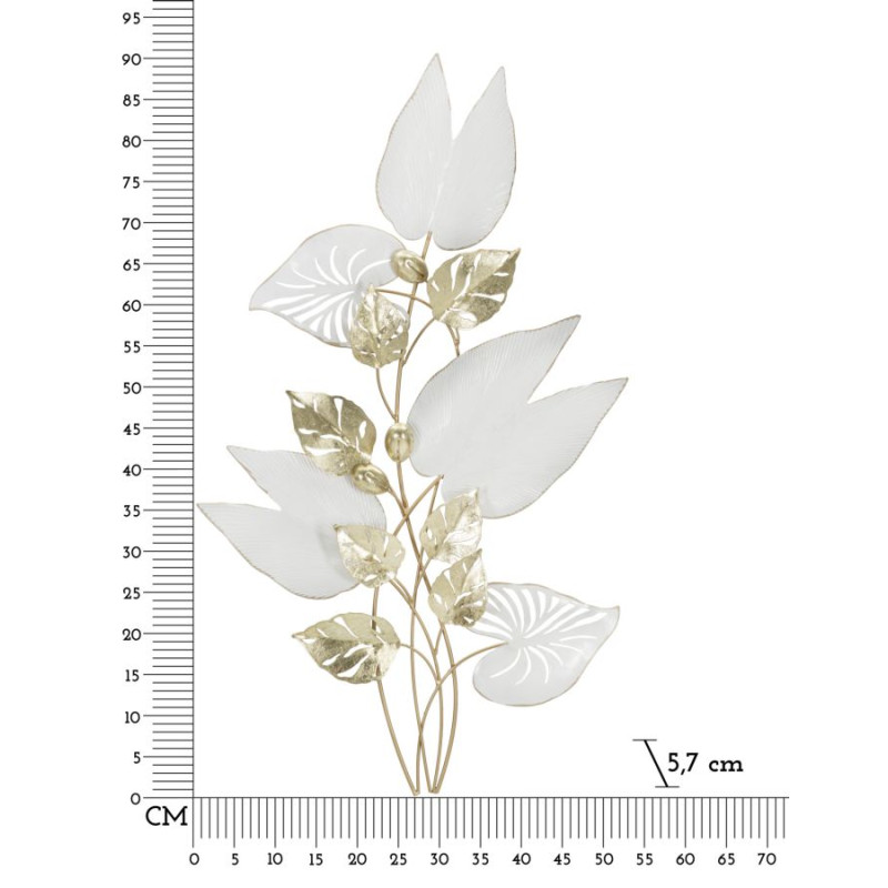 Panneau mural PAS – L’élégance minimaliste du fer travaillé (52,7 x 5,7 x 90,8 cm)