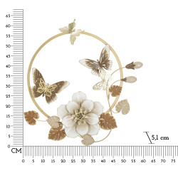 Panneau mural rond – La perfection géométrique du métal (58,4 x 5,1 x 63,5 cm)