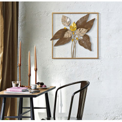 Panneau mural BROWY – Une touche de caractère industriel chic (50,2 x 5,1 x 50,2 cm)