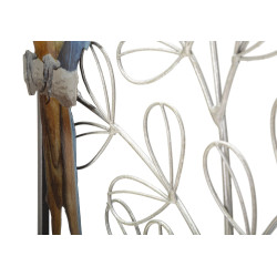 Panneau mural PERROQUET – Couleurs tropicales et éclat glamour (28,6 x 2,5 x 74,3 cm)