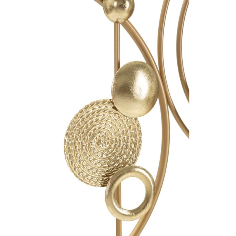 Panneau mural doré – Une brillance chic pour vos intérieurs (49,5 x 3,8 x 80 cm)