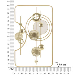 Panneau mural doré – Une brillance chic pour vos intérieurs (49,5 x 3,8 x 80 cm)