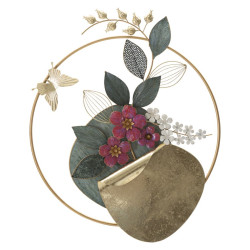 Panneau mural GARD – Le fer design au naturel (67 x 8 x 74 cm)