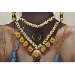 Tableau avec cadre AYDA – Variation contemporaine (72 x 4,5 x 102 cm)