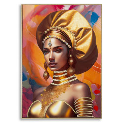 Tableau avec cadre SAMIRA – Une finition chic et stylée (72 x 4,5 x 102 cm)