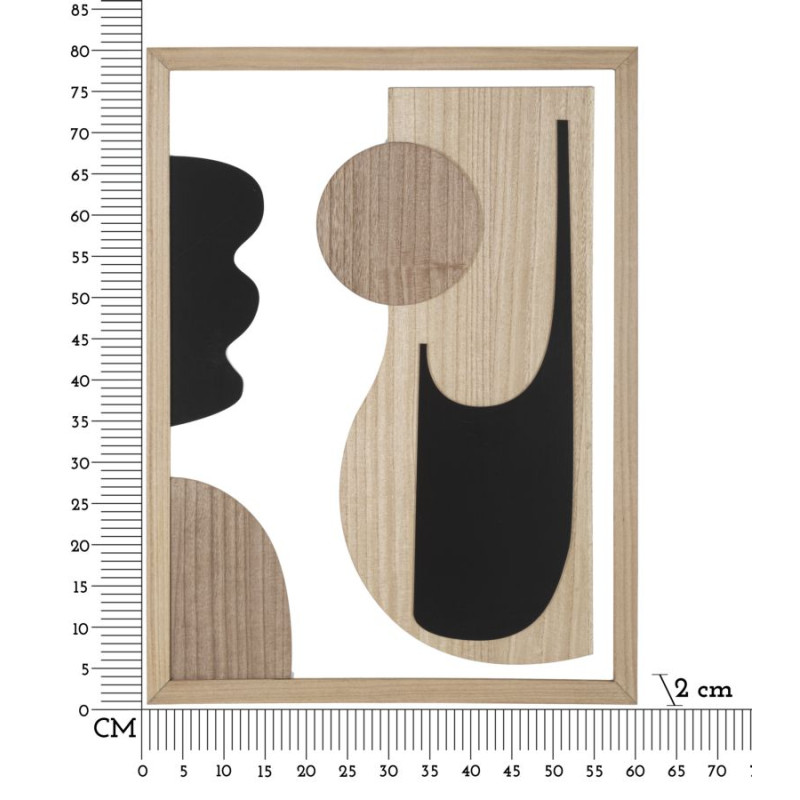 Panneau mural ASTRY – Version B, design raffiné (60 x 2 x 80 cm)