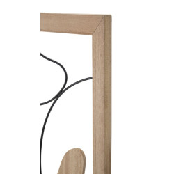 Panneau mural ASTROY – Version B, élégance contemporaine (60 x 2 x 80 cm)