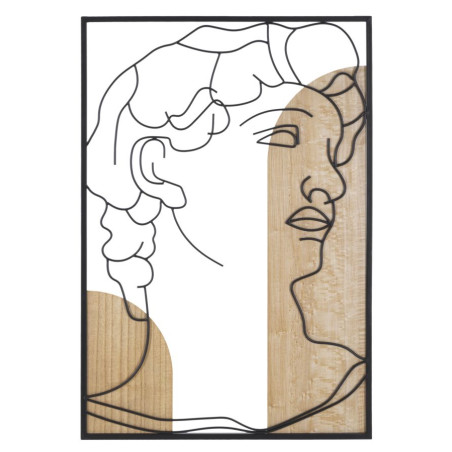 Panneau mural DAVID – Version B, harmonie des lignes (55 x 2 x 80 cm)