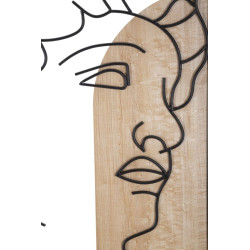 Panneau mural DAVID – Version B, harmonie des lignes (55 x 2 x 80 cm)