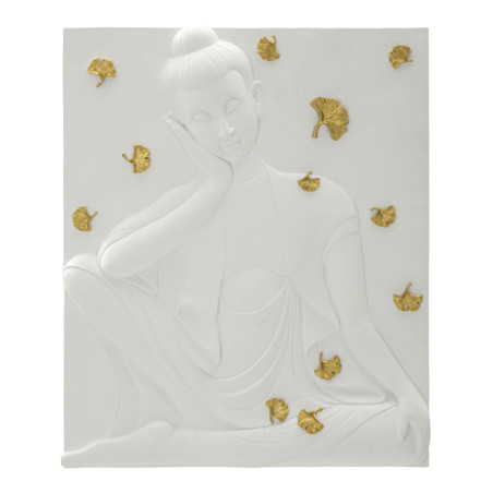 Panneau mural Bouddha – Sérénité et spiritualité murale (46 x 5,7 x 55,5 cm)