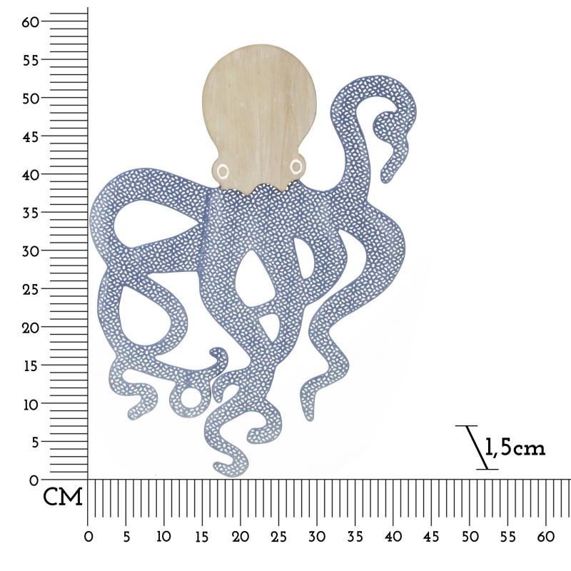 Panneau mural PIEUVRE – Créativité et originalité (41 x 1,5 x 57 cm)