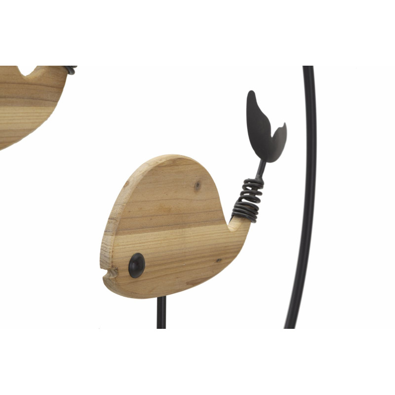 Panneau mural BALENE – Décor marin contemporain (56 x 2 x 60 cm)