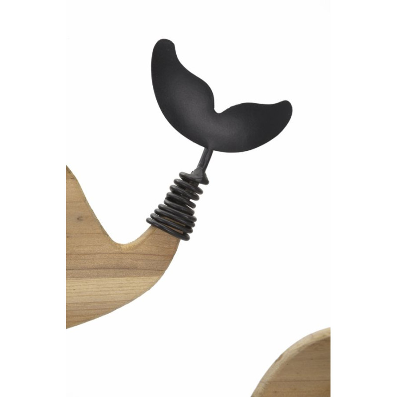 Panneau mural BALENE – Décor marin contemporain (56 x 2 x 60 cm)