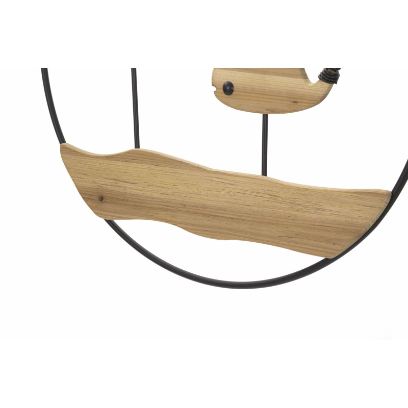 Panneau mural BALENE – Décor marin contemporain (56 x 2 x 60 cm)