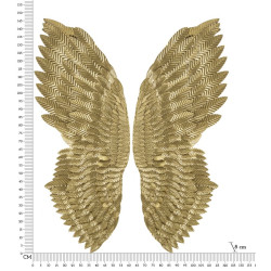 Panneau mural Super Wings – Lot de 2 pièces pour effet spectaculaire (60 x 8 x 146 cm)