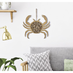 Crabe nature à suspendre – Originalité marine (35 x 2 x 31 cm)