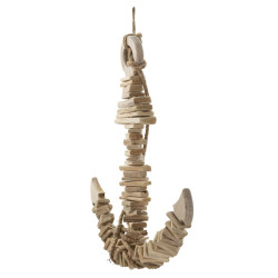 Ancrage nature à suspendre – Élément décoratif marin (39 x 7 x 46 cm)