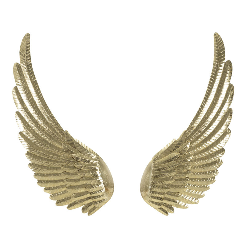 Panneau mural Wings Amy – Lot de 2 pièces, élégance aérienne (60 x 4,4 x 130 cm)