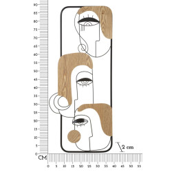 Panneau mural PICASSY – Originalité et style artistique (38 x 2 x 89,5 cm)