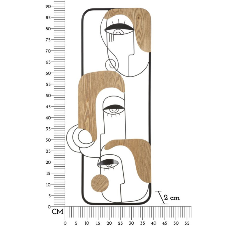 Panneau mural PICASSY – Originalité et style artistique (38 x 2 x 89,5 cm)