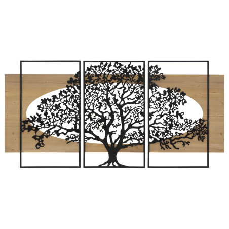 Panneau mural ARBRE – Lot de 3 pièces, design naturel (176 x 2 x 90 cm / 63 x 2 x 90 – 50 x 2 x 90)