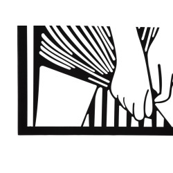 Panneau mural élégant – Simplicité et sophistication (40 x 1,3 x 60 cm)