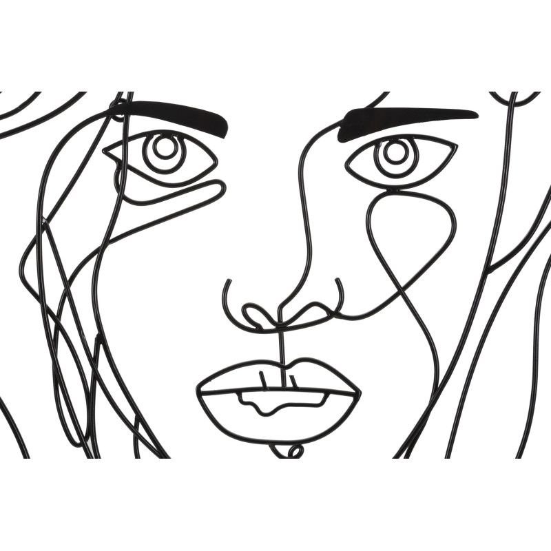 Panneau mural FACE – Décoration artistique (57,5 x 1,3 x 80 cm)