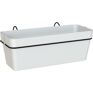 ARTEVASI - Kit balcon Jardiniere capri re 50cm v2 blanc 50,2 x 28,5 x h20 cm - 1,45l