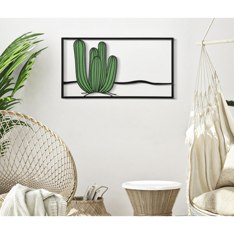 Panneau mural CACTUS – Originalité naturelle (60 x 1,3 x 33 cm)