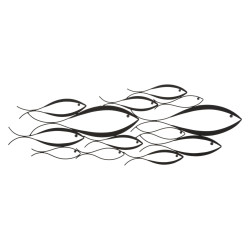 Panneau mural POISSON – Élégance suspendue (100 x 1 x 35 cm)