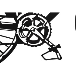 Ensemble de panneaux mural pour vélo – Lot de 3 pièces, style moderne (40 x 1,3 x 60 cm / taille d’une pièce unique)