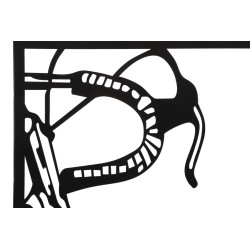 Ensemble de panneaux mural pour vélo – Lot de 3 pièces, style moderne (40 x 1,3 x 60 cm / taille d’une pièce unique)