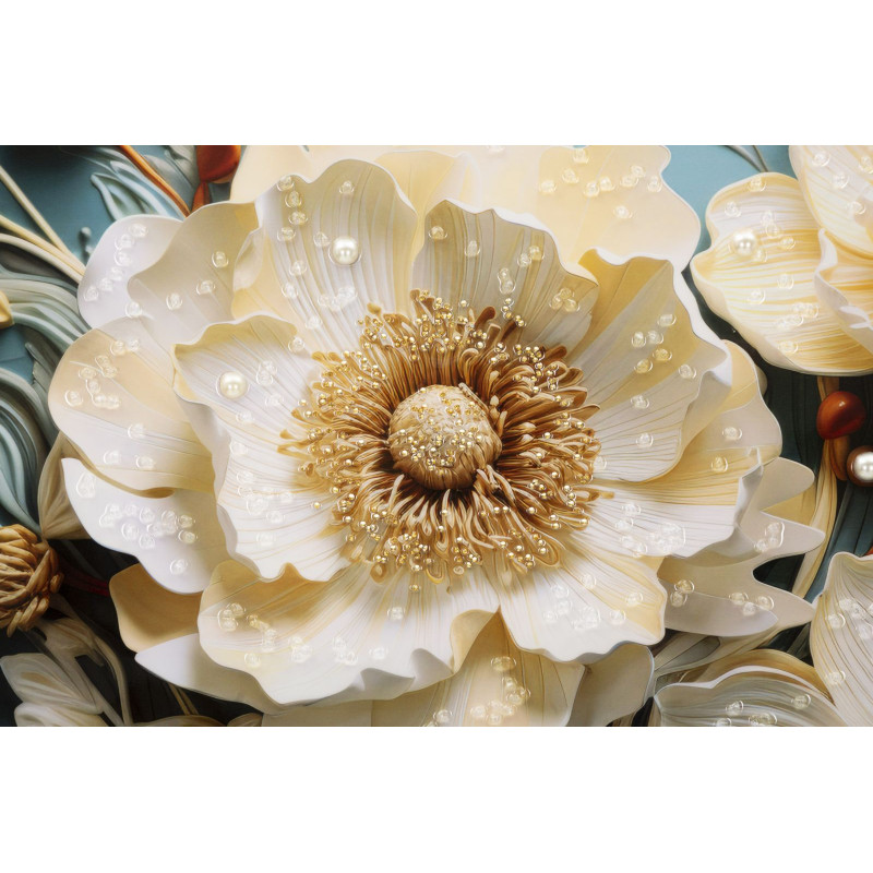 Tableau mural laqué avec cadre NARCY – B – Sophistication murale (82 x 4 x 82 cm)