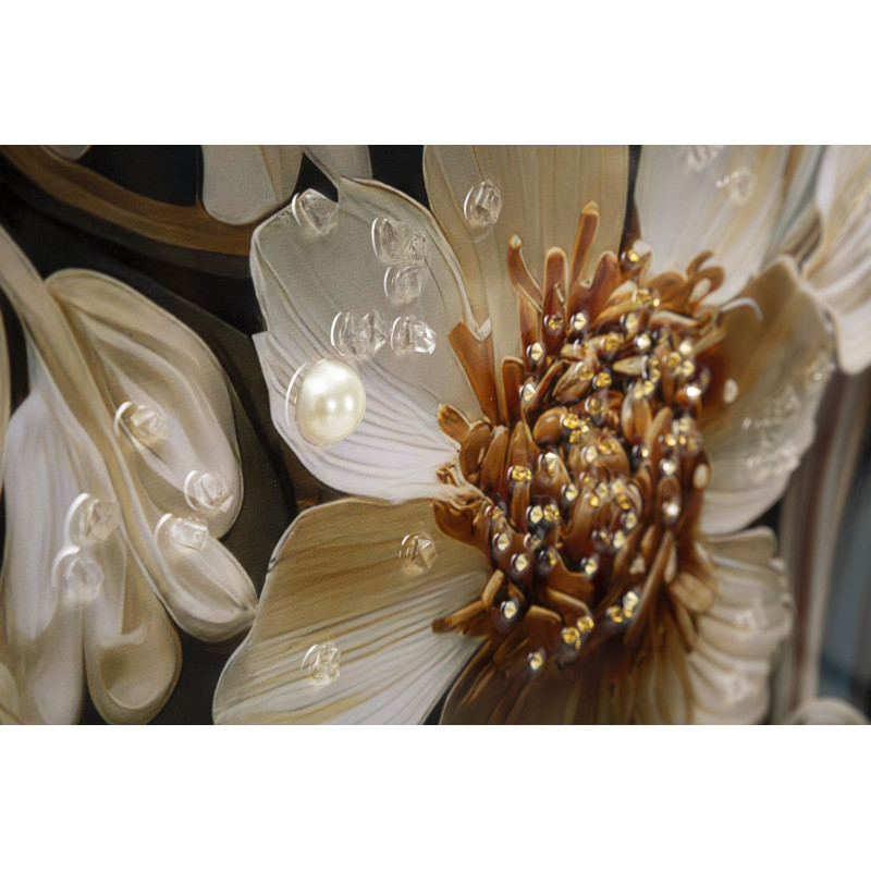 Tableau mural laqué avec cadre NARCY – B – Sophistication murale (82 x 4 x 82 cm)