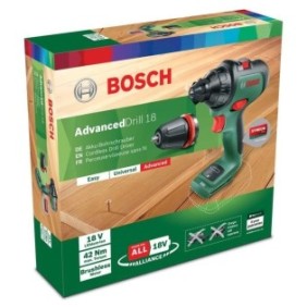 Perceuse-visseuse sans-fil Bosch - AdvancedDrill 18 (Livrée sans batterie ni chargeur)