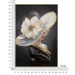 Tableau mural laqué avec cadre CHAPEAU VIENNAIS – A – Originalité design (62 x 4 x 92 cm)