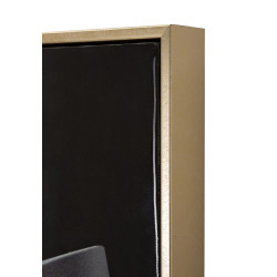 Tableau mural laqué avec cadre CHAPEAU VIENNAIS – B – Style unique (62 x 4 x 92 cm)