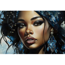 Tableau mural laqué avec cadre ALTEA – B – Harmonie moderne (82 x 4 x 82 cm)