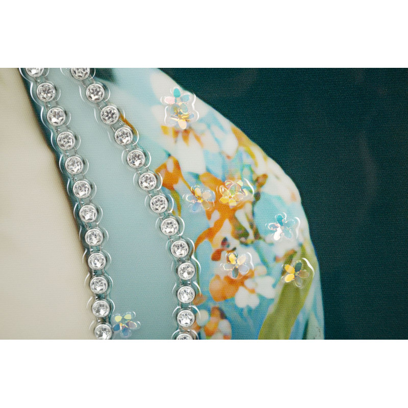 Tableau mural laqué avec cadre KONGY – B – Design contemporain (62 x 4 x 92 cm)