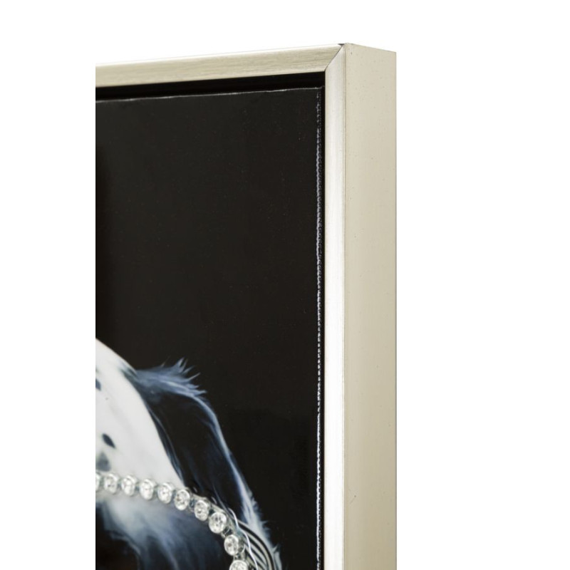 Tableau mural laqué avec sécurité à cadre – Élégance et protection (53 x 3 x 73 cm)