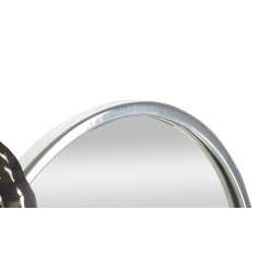 Panneau mural en fer forgé avec miroir – Reflets et raffinement glamour (106 x 3,8 x 48 cm)