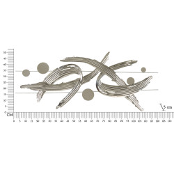 Panneau mural en fer MONDRIAN – Design moderne et coloré (121 x 5 x 52 cm)