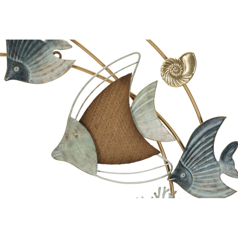 Panneau mural en fer DORY – Art mural aux lignes audacieuses (61 x 5 x 86 cm)