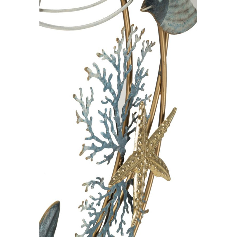 Panneau mural en fer DORY – Art mural aux lignes audacieuses (61 x 5 x 86 cm)