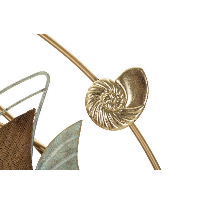 Panneau mural en fer DORY – Art mural aux lignes audacieuses (61 x 5 x 86 cm)