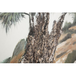 Peinture à l’huile d’olive L – Une touche méditerranéenne sur toile (120 x 3,8 x 80 cm)